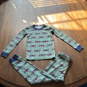 Size 6-7 Hanna Andersson marvel black panther pajamas 100% organic cotton